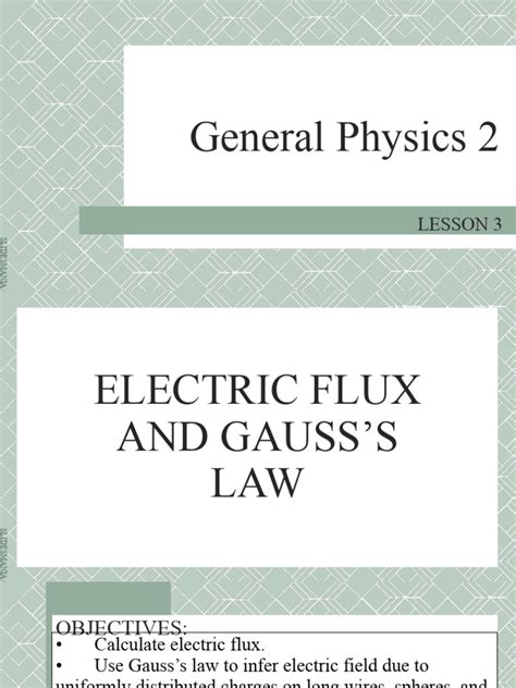 flux of electrical field pdf